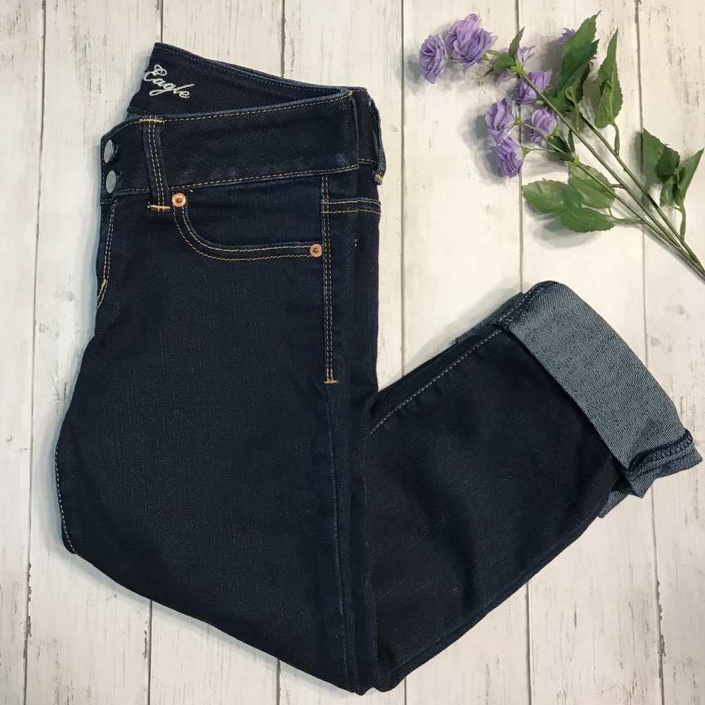 American Eagle Artist Cropped Jeans Size 4